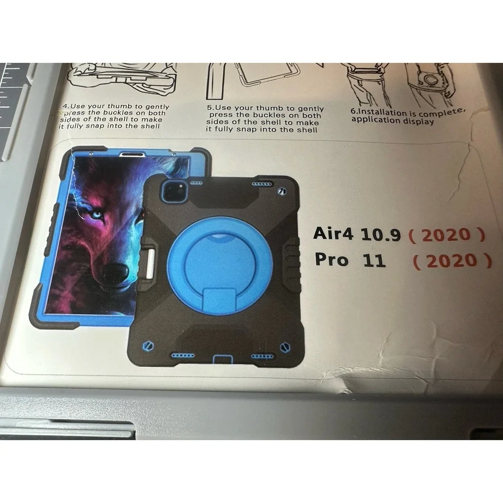 Protective Case for iPad Air4 10.9/Pro 11 Shockproof Rugged W/Shoulder Strap NWT